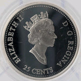 Coin Only 1999 25c October First Nations Millennium Proof Sterling Silver Coin1