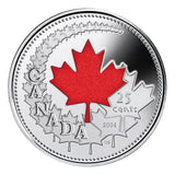 2004 Canada Celebration! 25 Cent Colourized "P" Mark Coin UNC & Sealed1