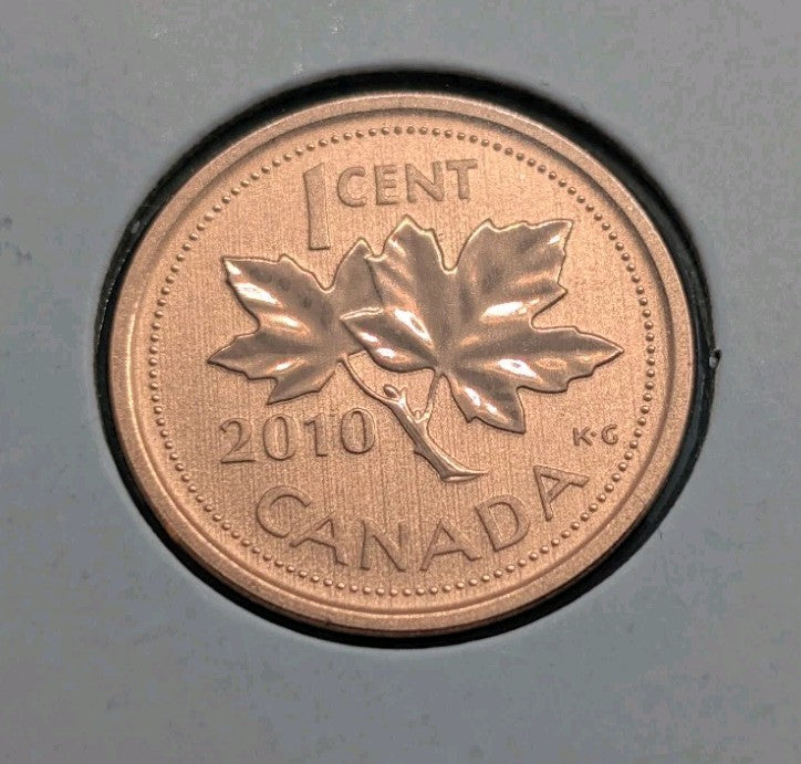 RARE - Canada 1 Cent 2010 Magnetic Specimen Penny SP Perfect Condition0