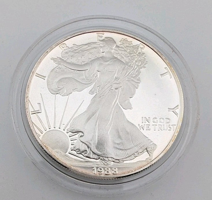 1988-S Proof Silver American Eagle BU - San Francisco Beautiful Proof Great Year2