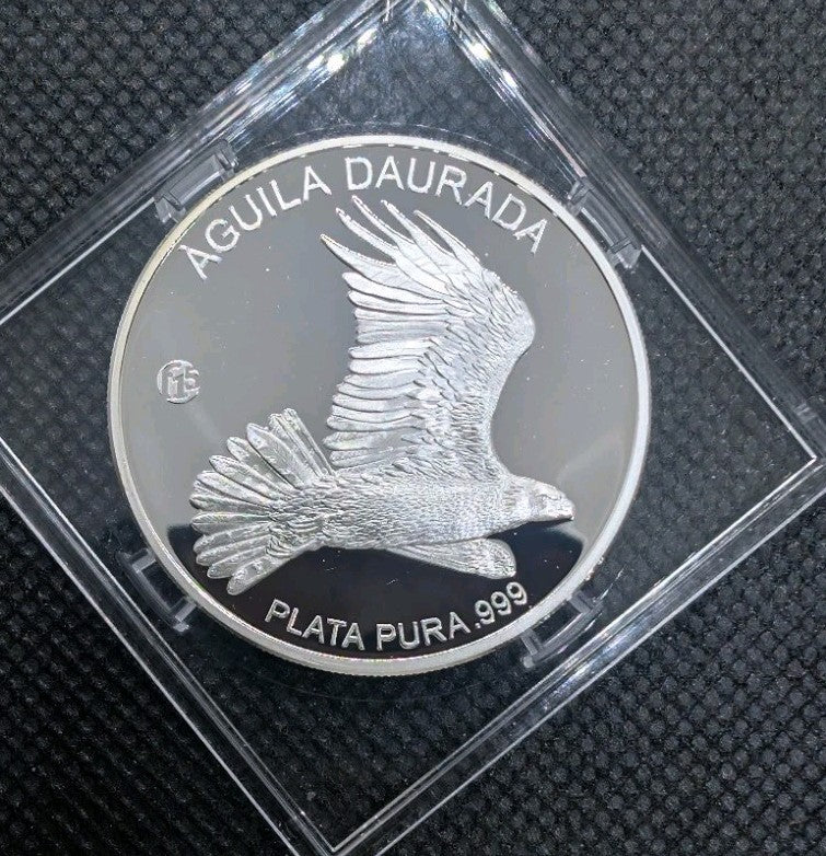 RARE 10,000 mintage Andorra 2013 5 Diners Silver Eagle Aguila Daurada F15 Privy0