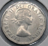 1957 Canada 5 Cent George VI Canadian Nickel Coin Five Cents - NumisFind