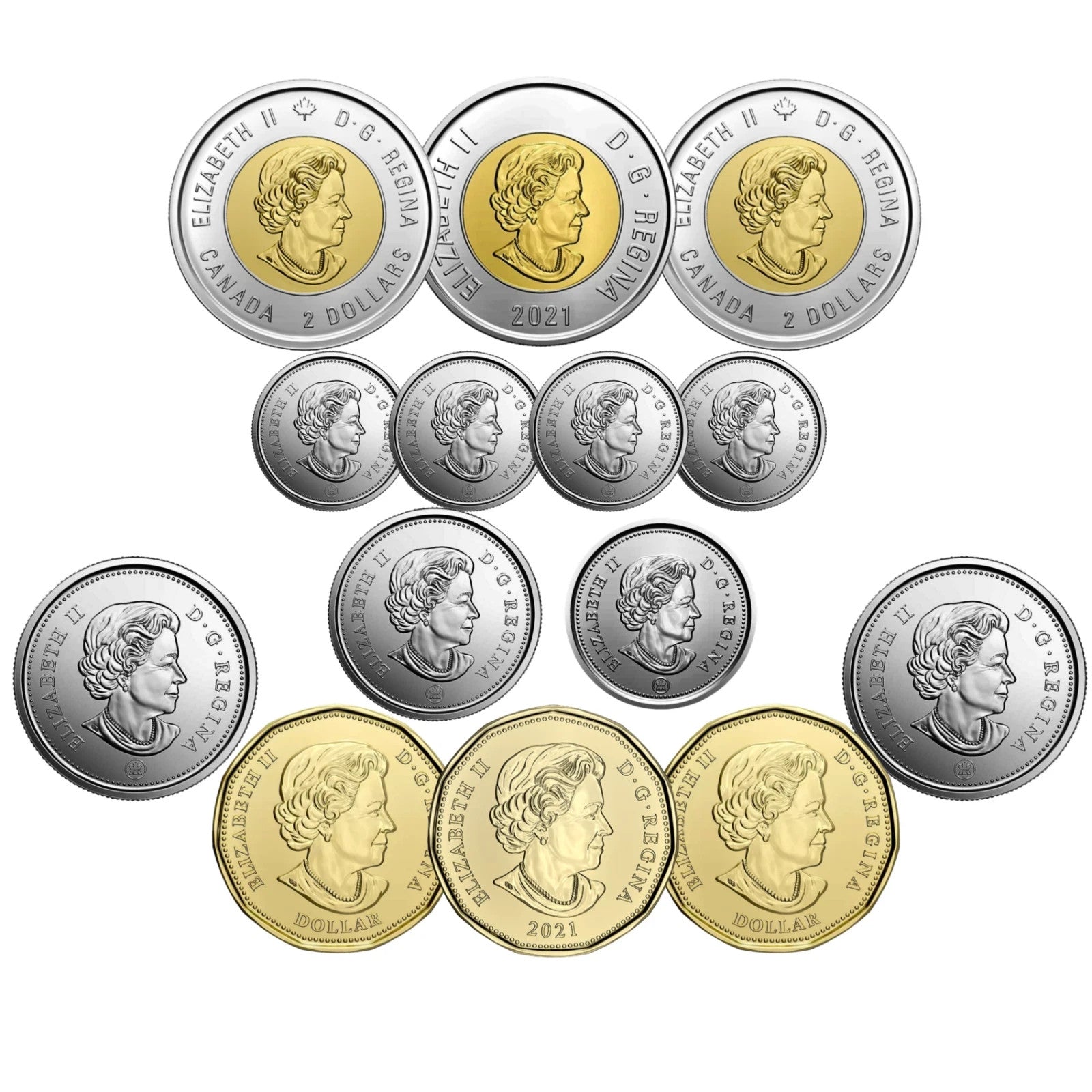   Canada Full Collection Set, All 14 coins issued in 2021 including special1
