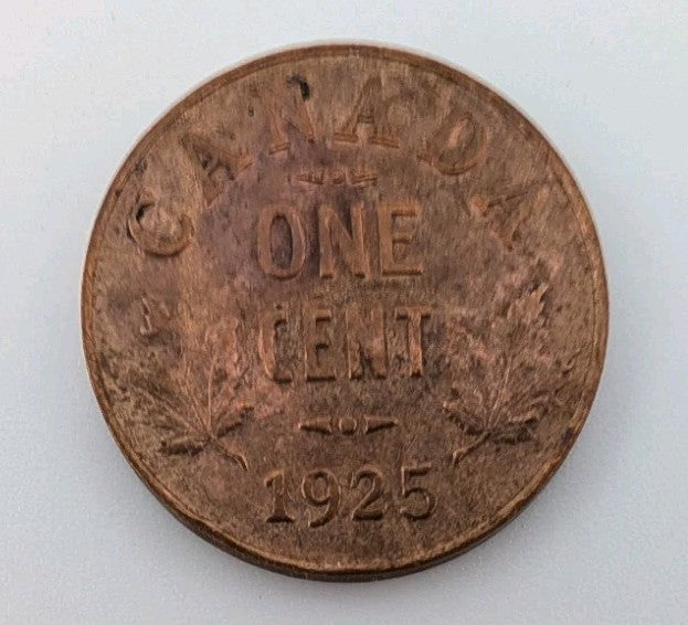 1925 Canada 1 Cent  Coin - KEY DATE ! - VF0