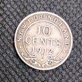 1912 Silver NFLD Dime 10c Coin - Circulated0