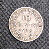 1912 Silver NFLD Dime 10c Coin - Circulated0