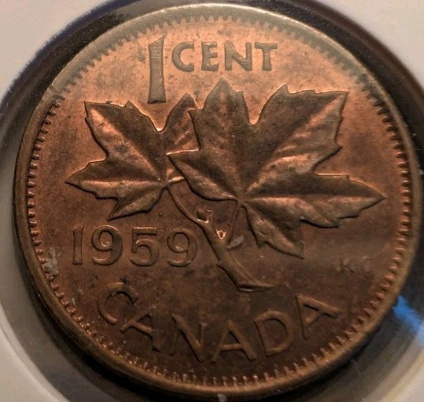 Lot Of 8 Circulated Canada 1 Cent Pre 1960 (G-VG Grade)4