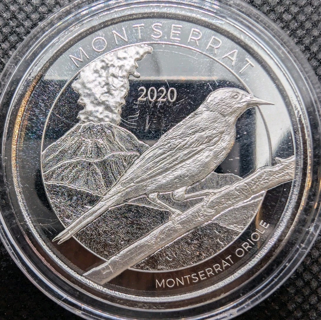 2020 Montserrat ORIOLE $2 Eastern Caribbean BU coin .999 fine silver0