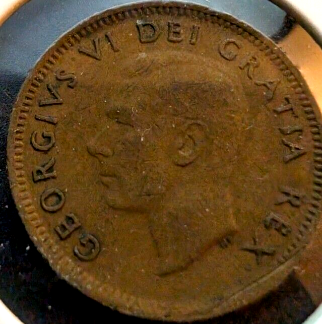1951 Canada Small Cent Canadian 1 penny coin VERY NICE !1
