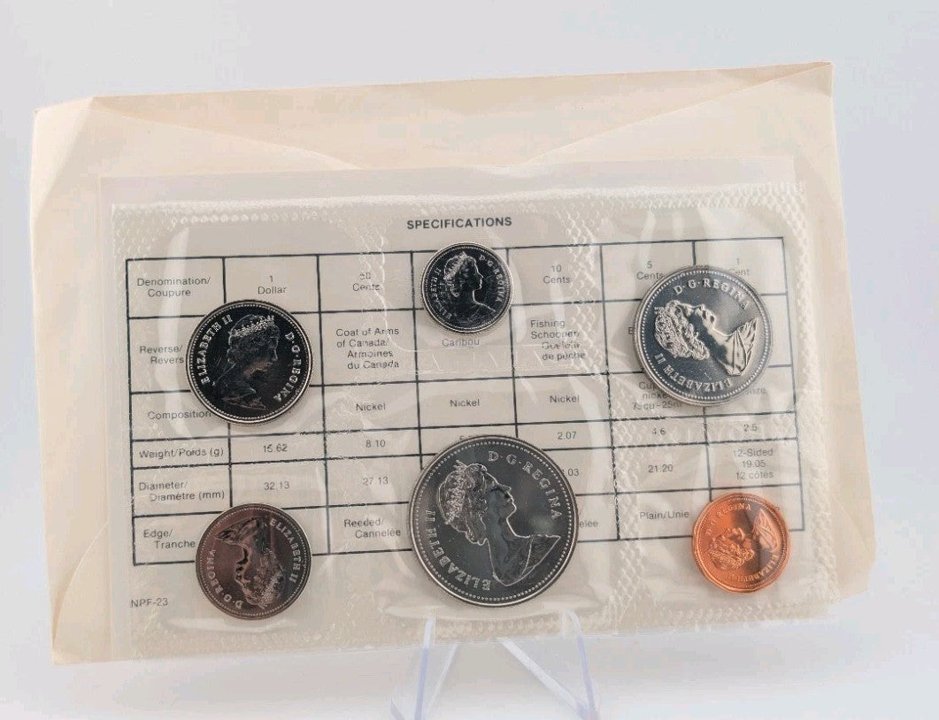 1986 Canada Prooflike 6 Coin Original Set with Certificate1