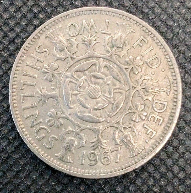 1962   British Two Shilling Coin0