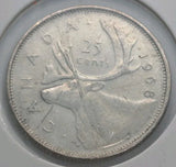 1968 Canadian Silver Quarter - 25 Cent - 0.5 SILVER - NumisFind