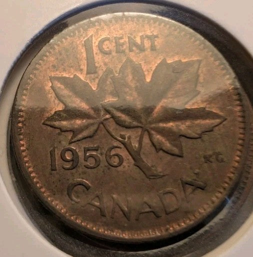 Lot Of 8 Circulated Canada 1 Cent Pre 1960 (G-VG Grade)10