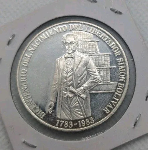 Venezuela 1oz Silver Coin 1983 100 Bolivares - NumisFind