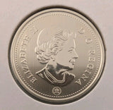  Canada SPECIMEN FINISH 25 cents quarter coin, Caribou, Mint UNC, 20191
