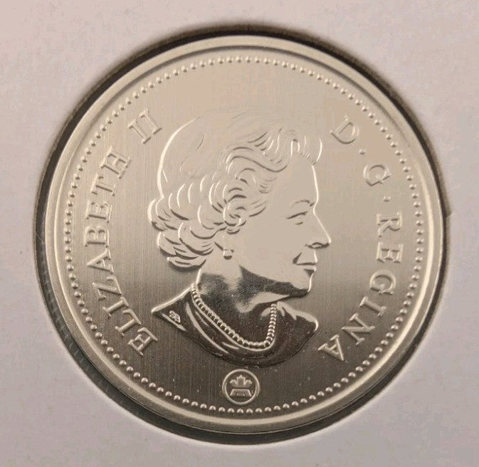  Canada SPECIMEN FINISH 25 cents quarter coin, Caribou, Mint UNC, 20191