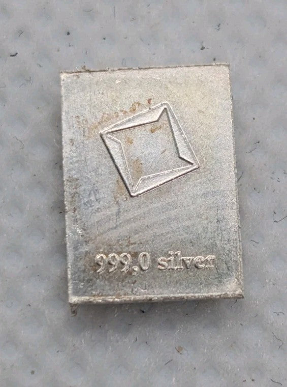 1 Gram .999 Fine Silver Bar - Valcambi Suisse CombiBar piece - UNC1
