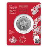 2025 Treasured Silver Maple Leaf 1oz .9999 - Year Of The Snake Privy - NumisFind