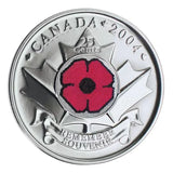 2004 Canada 25 Cents Armistice Poppy Colored Quarter UNC From Roll - NumisFind