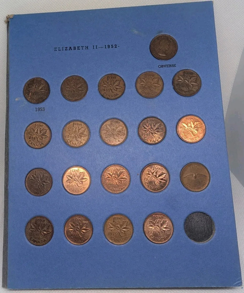 Canadian Small Cent Collection (1920–1972) – Complete - Whitman Album - NumisFind