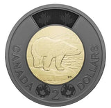 2022 QUEEN ELIZABETH II - $2 Black Ring toonie Canada Coin - 1 Special Wrap Roll - NumisFind