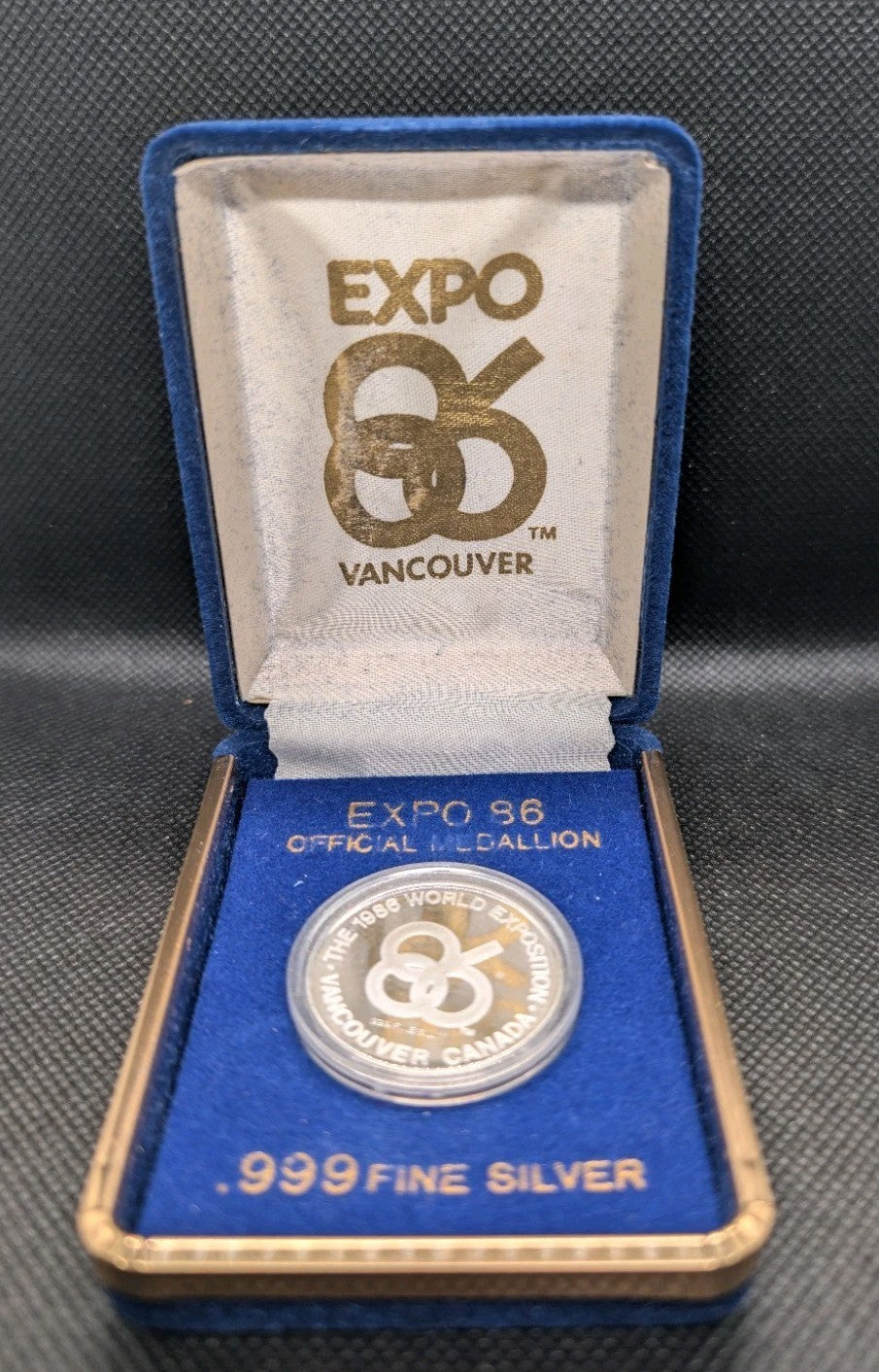 1986 EXPO '86 BC Pavillion Vancouver, BC 1/2 oz Fine Silver Medallion0
