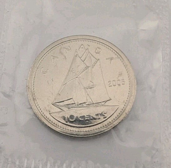 PL BU UNC Canada 2005 10c 10 cent dime coin mint sealed0