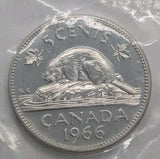 1966 Canada 5 Cent Coin PROOFLIKE Sealed Original - NumisFind