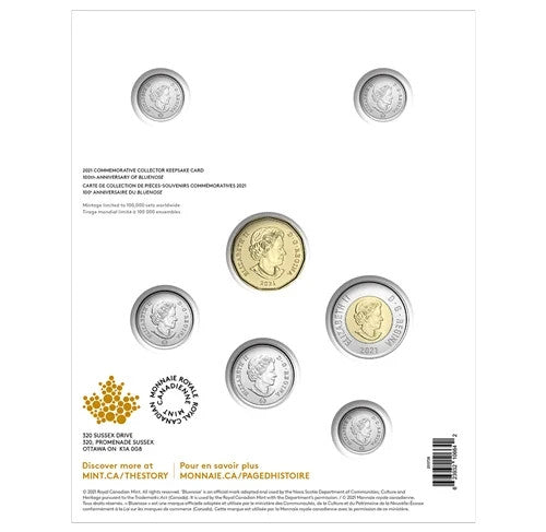 2021 Canada 100th anniv of Bluenose keepsake collector 7 coin set6