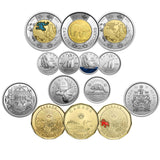   Canada Full Collection Set, All 14 coins issued in 2021 including special0