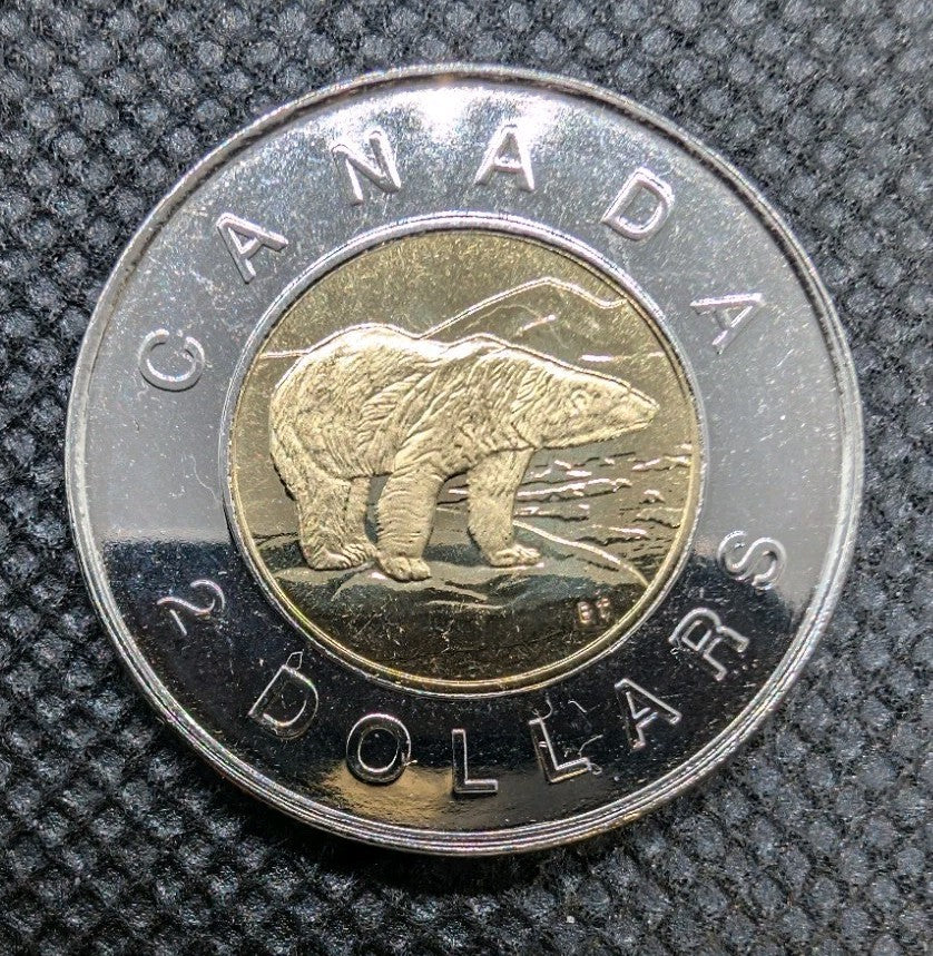 Canada 2000w Prooflike Toonie Two $2 Dollar Toon Coin Winnipeg W Mint Mark 20000