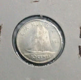 Canada 1963 10 CENT 10c SILVER DIME UNC COIN 0.8 Silver coin - NumisFind