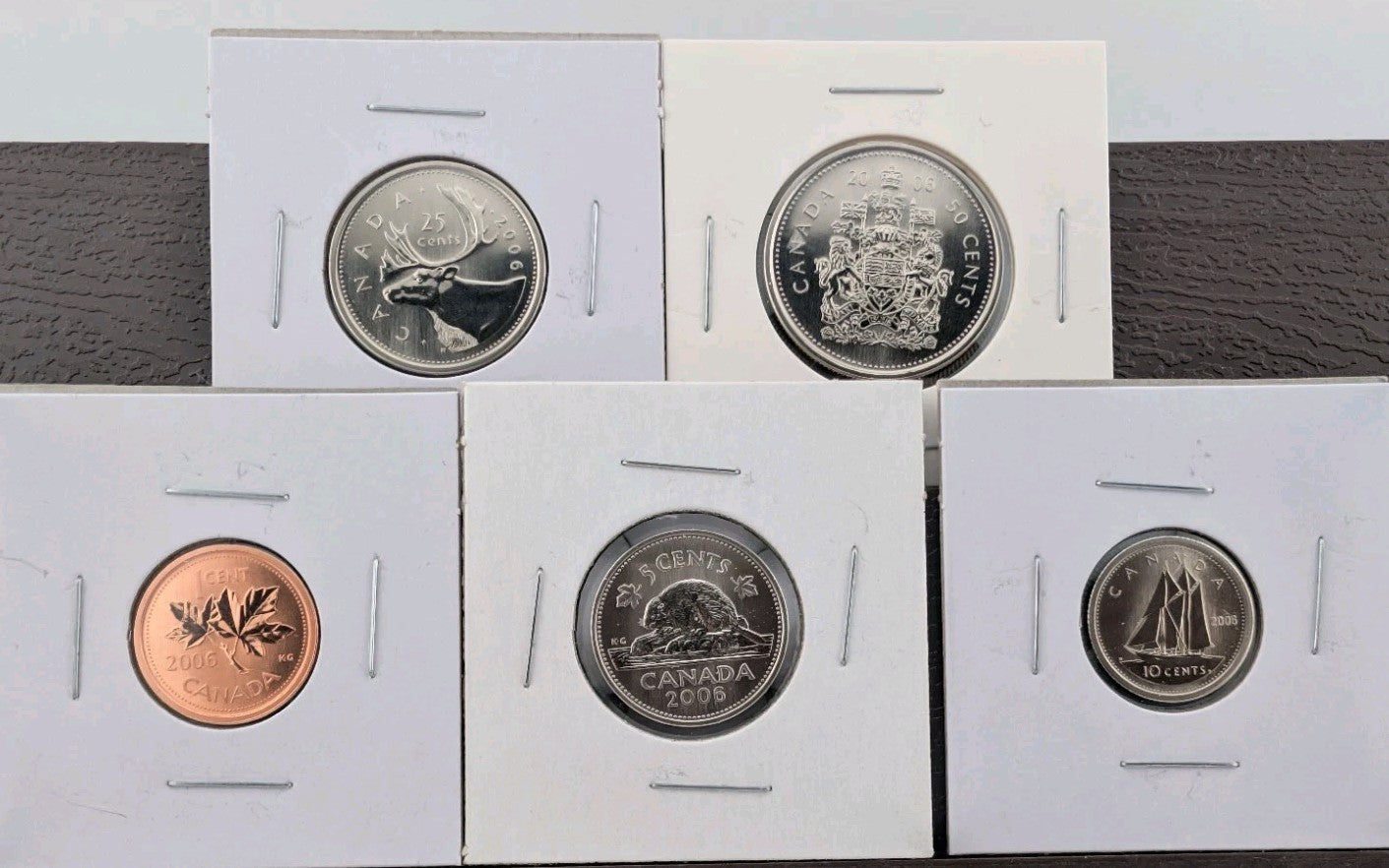 Canada 2006 Specimen Coin Set 1¢–50¢ - Premium Collector Finish (5 Coins)0