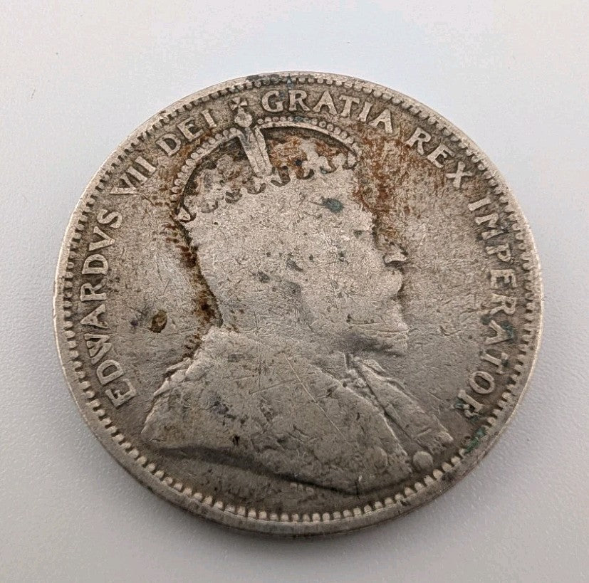 1902 Canada 25 Cents Sterling Silver!1