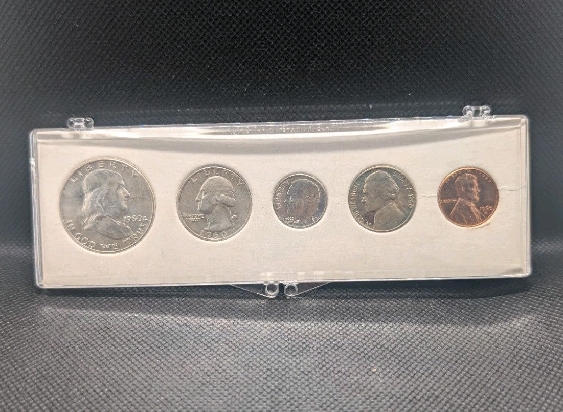 USA 1960 Silver Coins Year Set Uncirculated  w/90% Silver mint set US0