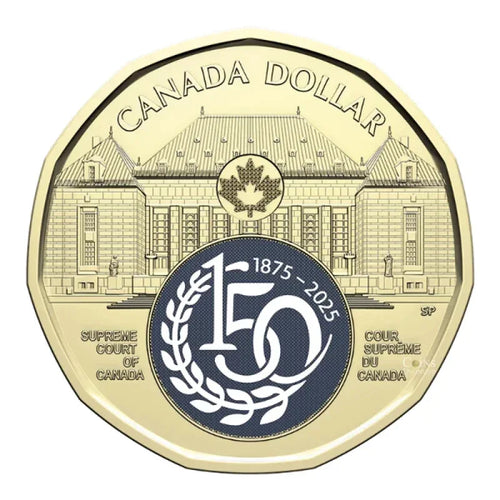 New Release! 2025 Supreme Court $1 Loonie Non & Colour - 2 Coin Set - NumisFind