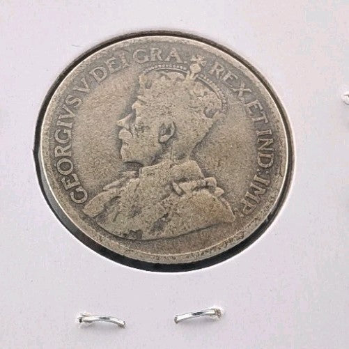 1928 Canada 25 twenty five cents SILVER1