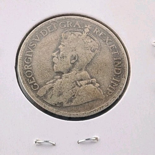 1928 Canada 25 twenty five cents SILVER1
