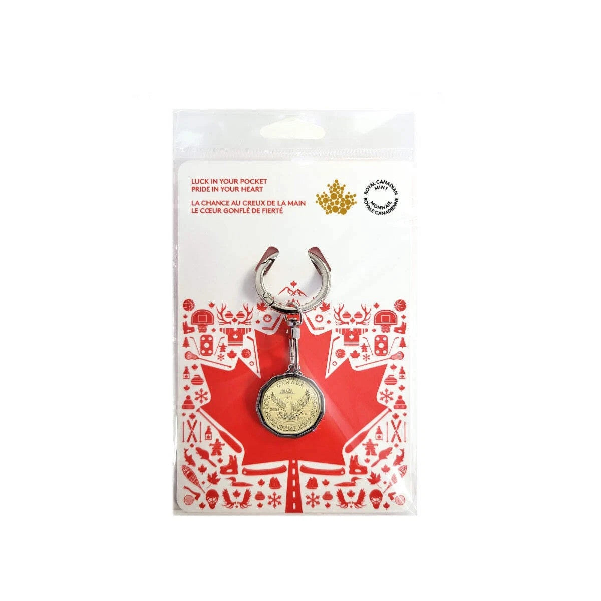 2026 $1 Lucky Loonie in Keychain0