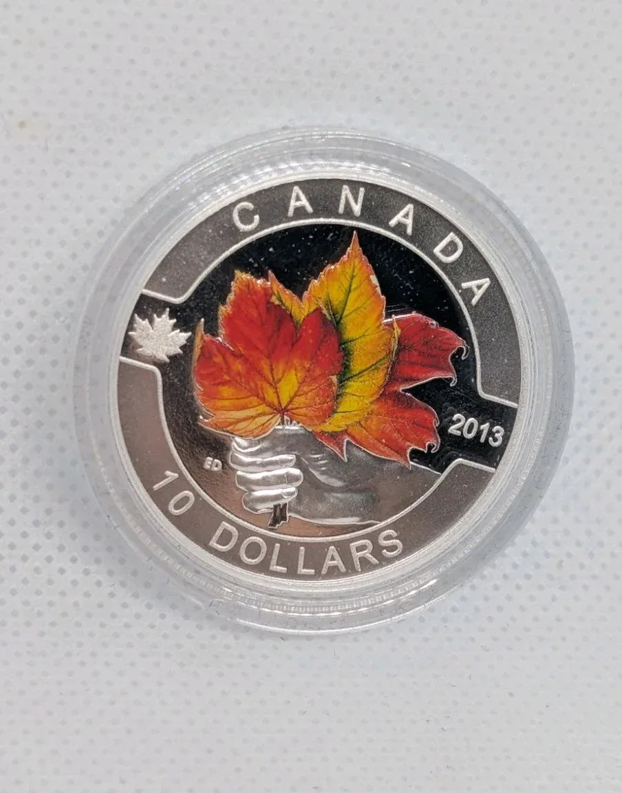 2013 $10 Fine Silver Coin "O' CANADA" The Maple Leaf Coin and COA only Mint Cond - NumisFind