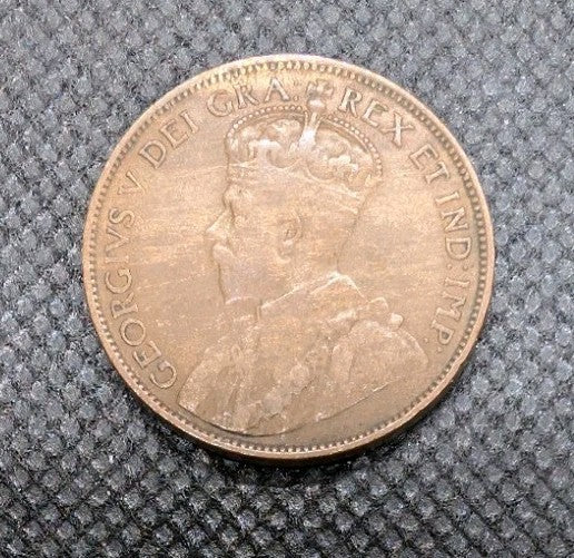 CANADA - 1913 Large Canadian 1 Cent Penny - G-41