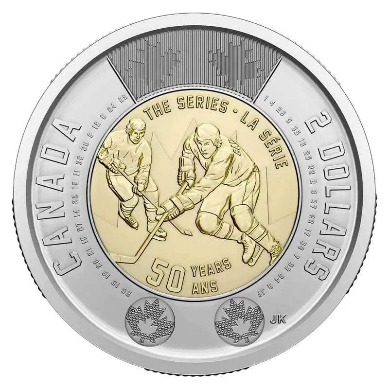 2022 Summit Hockey Series 50th Toonie set of 2 Special Wrap Roll Canada 2x25x2$ - NumisFind