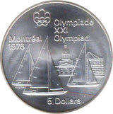 1973 Montreal Olympics .925 SILVER $5 Coin - Kingston and Sailboats - NumisFind