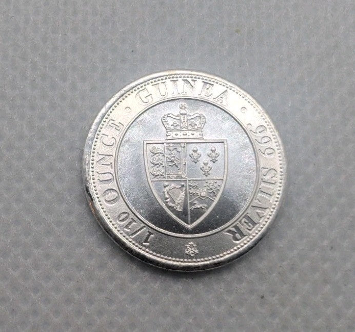 2020 St. Helena 1/10 Oz .999 Silver Crown Guinea East India Company0
