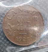 1925 Canada 1 Cent - ICCS EF40 - XQY 5841
