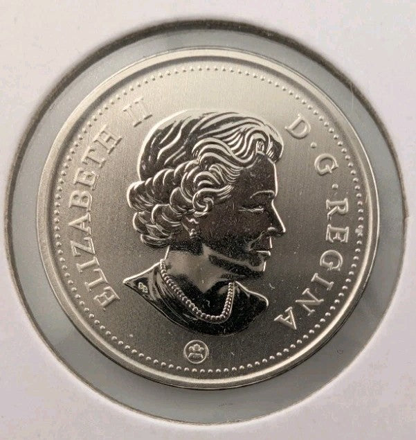  Canada SPECIMEN FROSTED FINISH 5 cents Nickel coin, Caribou, Mint UNC, 20191