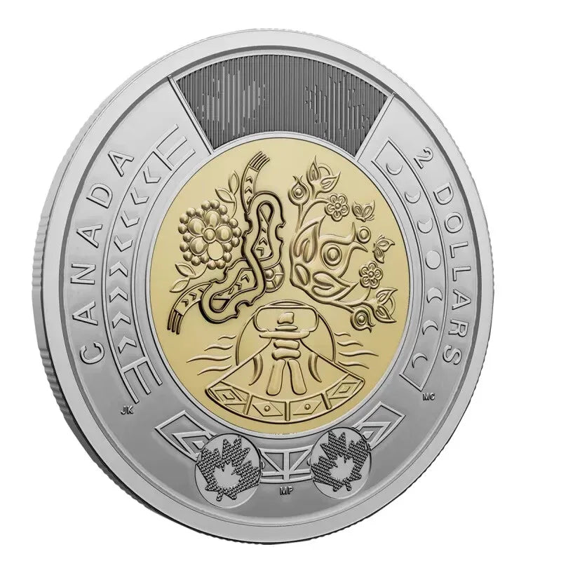 CANADA 2 DOLLAR COIN 1 NON-COLOURED 2023. 1952-2022 CENTENNIAL - NumisFind