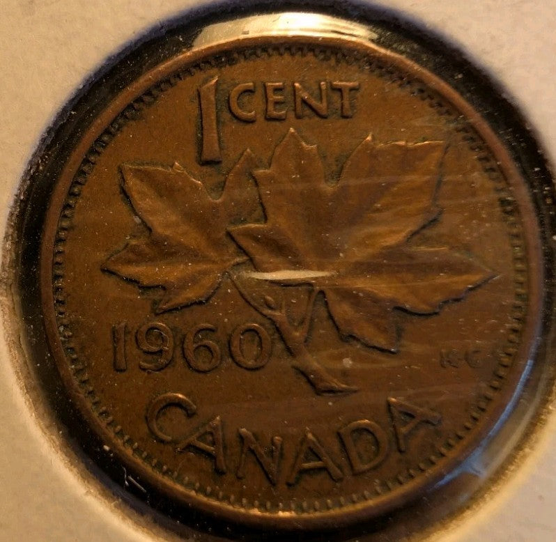 Lot Of 8 Circulated Canada 1 Cent Pre 1960 (G-VG Grade)2