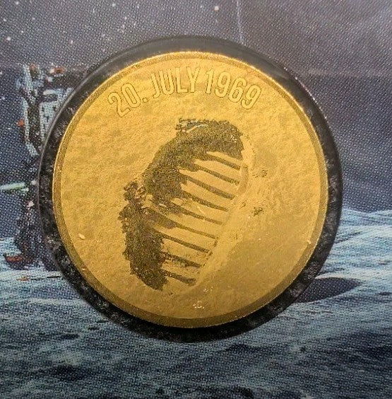Moonlanding 1/1000 Oz 999 Gold Coin 3000 Francs Chad2