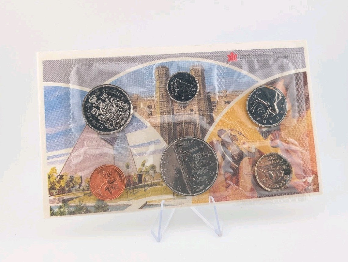 1982 Canada Prooflike 6 Coin Original Set with Certificate0